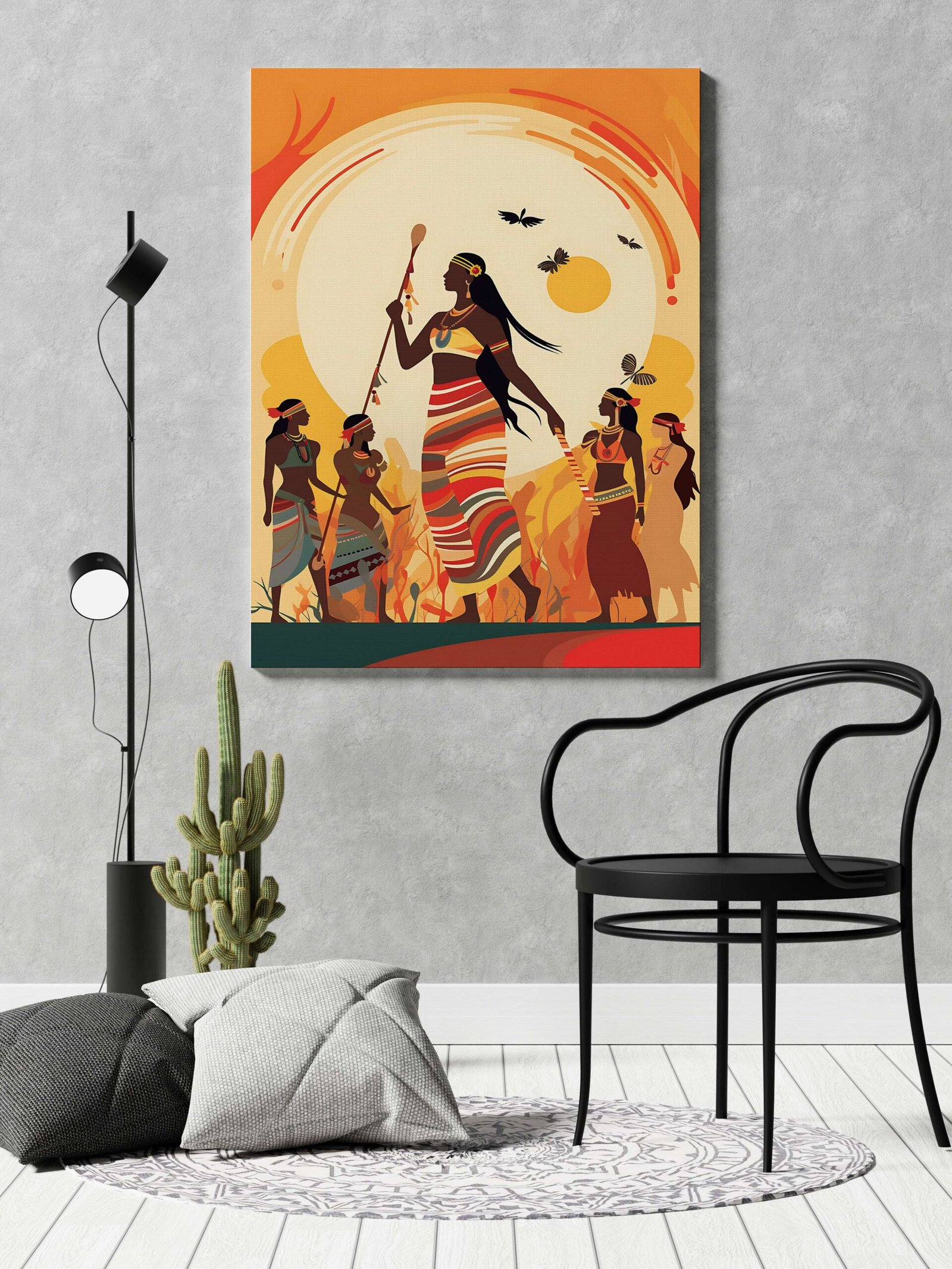 Indian Art Canvas Wall Art | Home Decor Gift | Mimily Shop