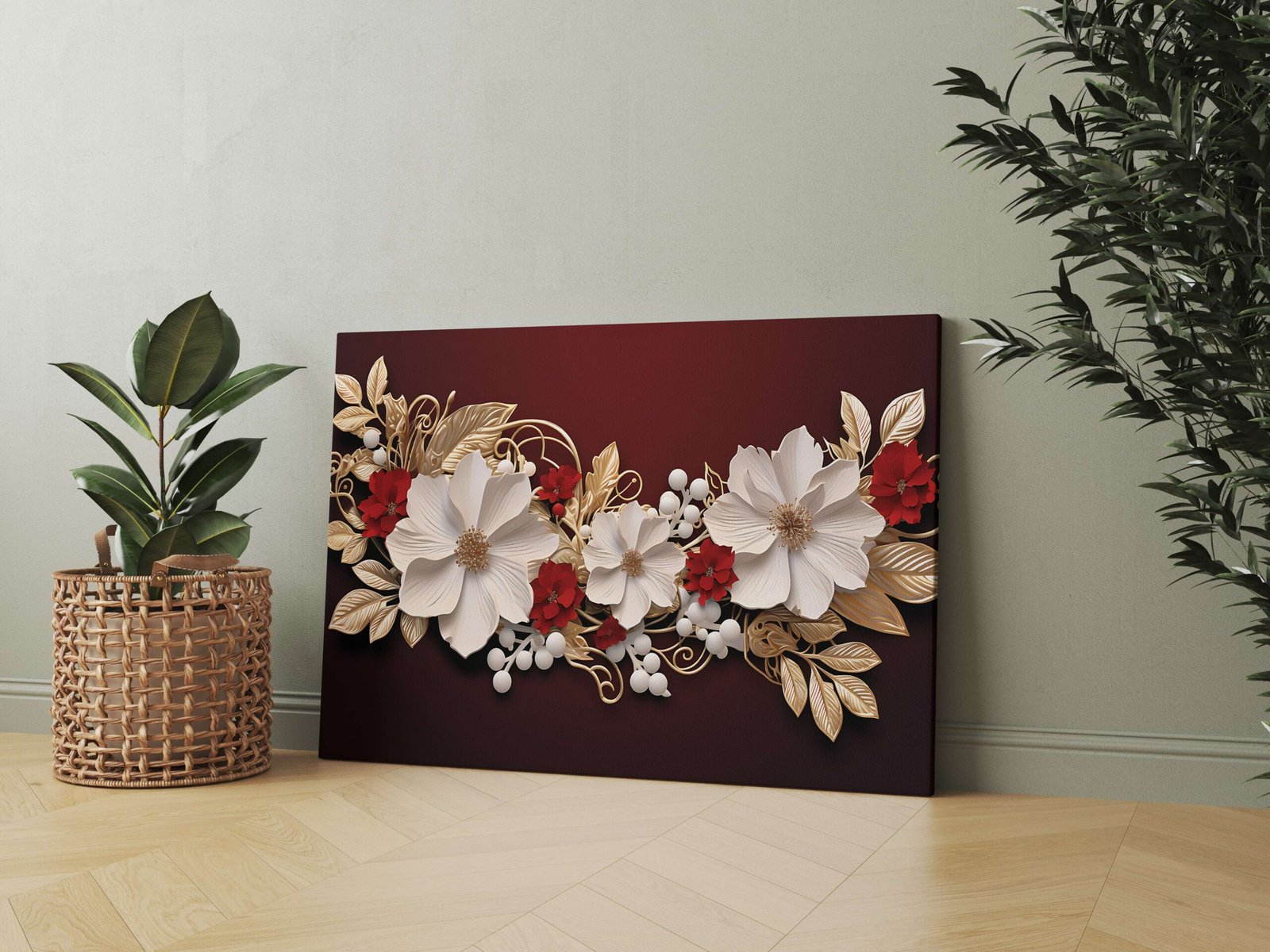 Indian Art Canvas Wall Art | Home Decor Gift | Mimily Shop - Image 3