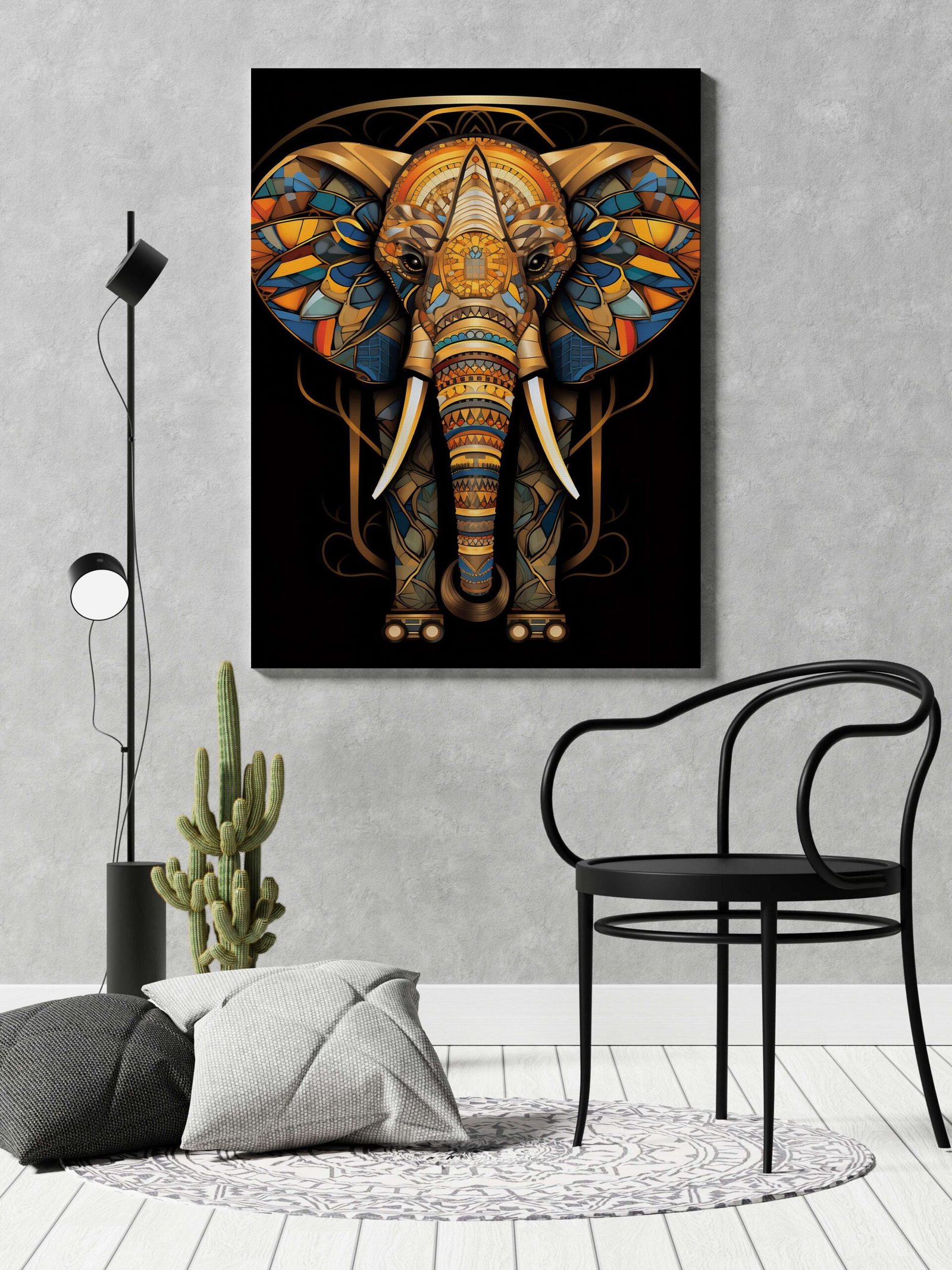 Indian Art Framed Canvas Wall Art | Home Decor Gift | Mimily Shop