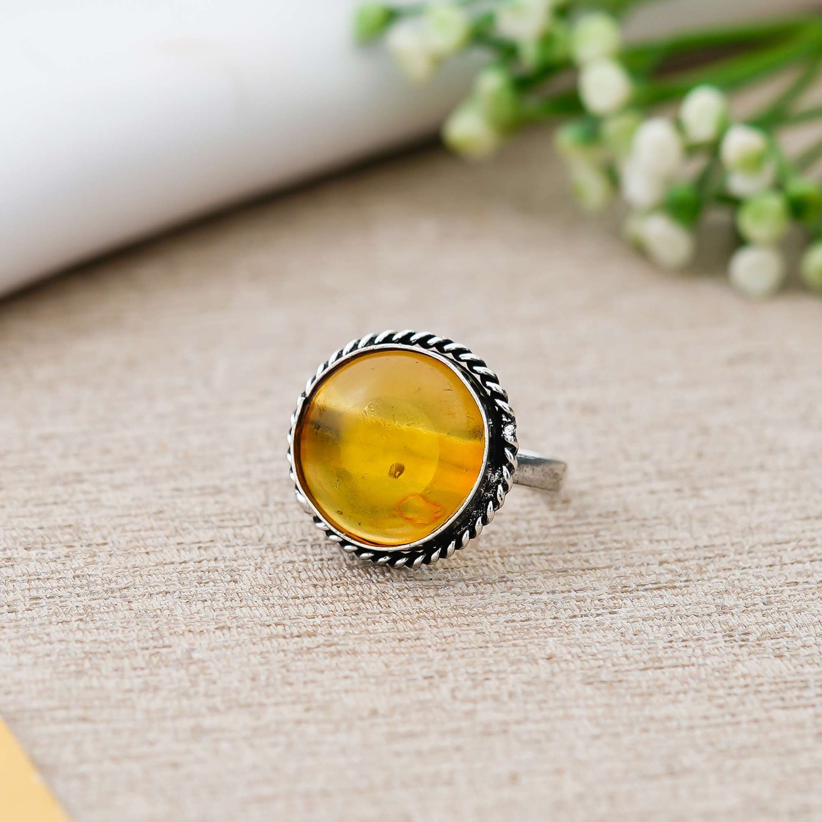 Natural Labradorite Ring | Healing Crystals & Gemstones | Mimily Shop