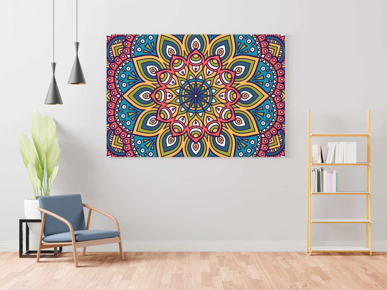 Indian Art Framed Canvas Wall Art | Home Decor Gift | Mimily Shop - Image 2