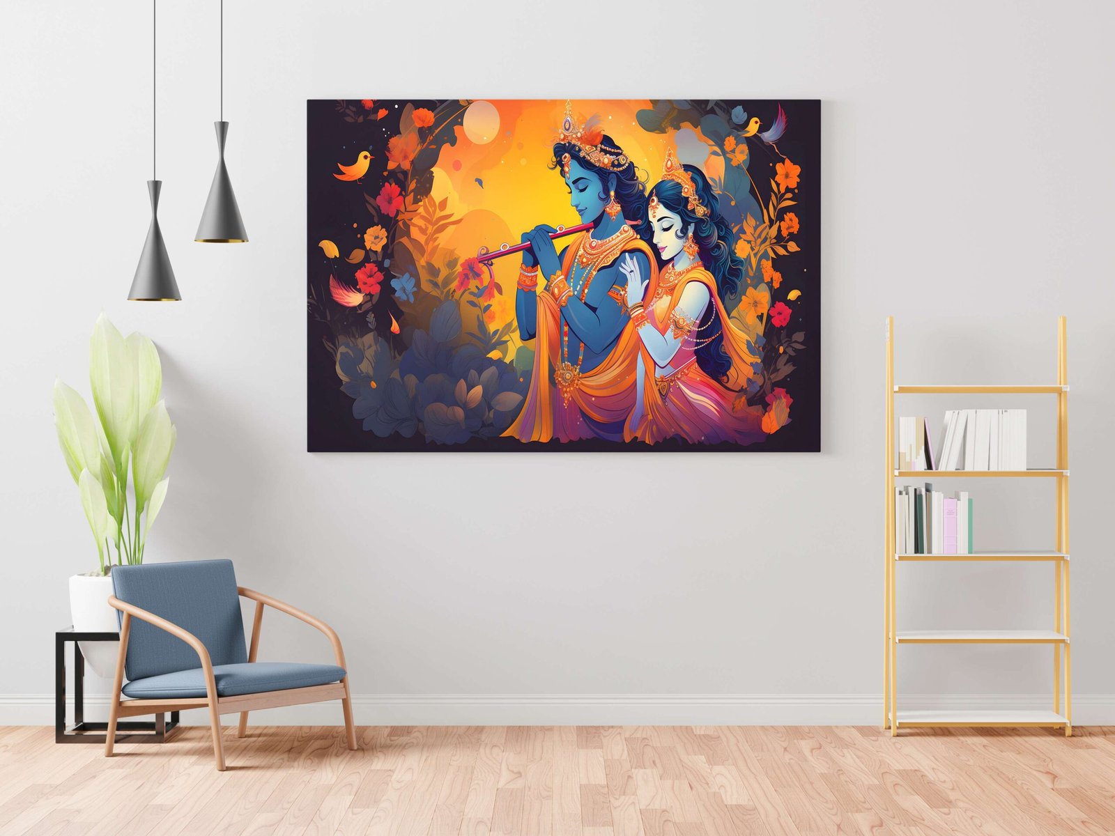 Indian Art Canvas Wall Art | Home Decor Gift | Mimily Shop - Image 2
