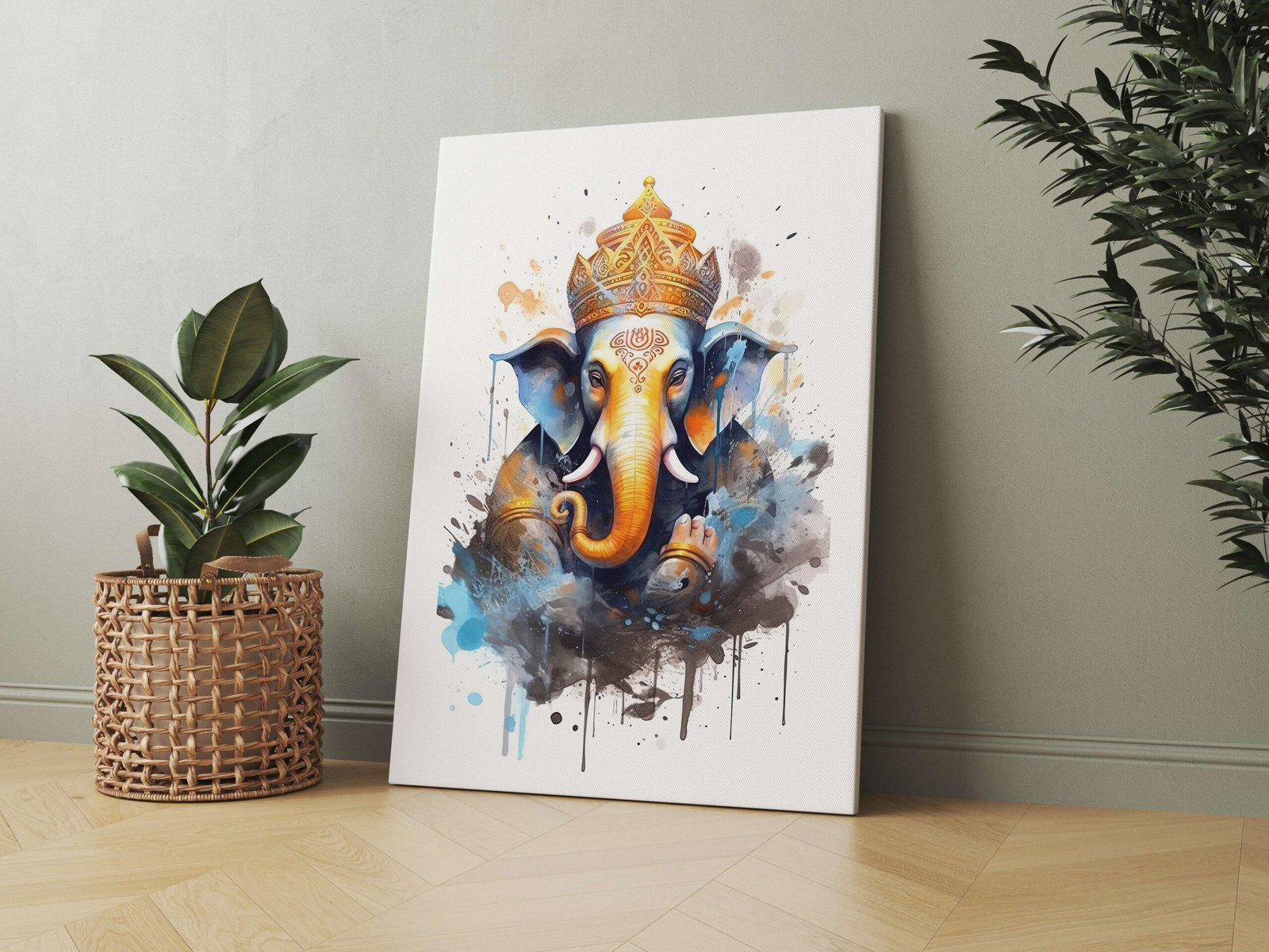 Indian Art Framed Canvas Wall Art | Home Decor Gift | Mimily Shop - Image 4