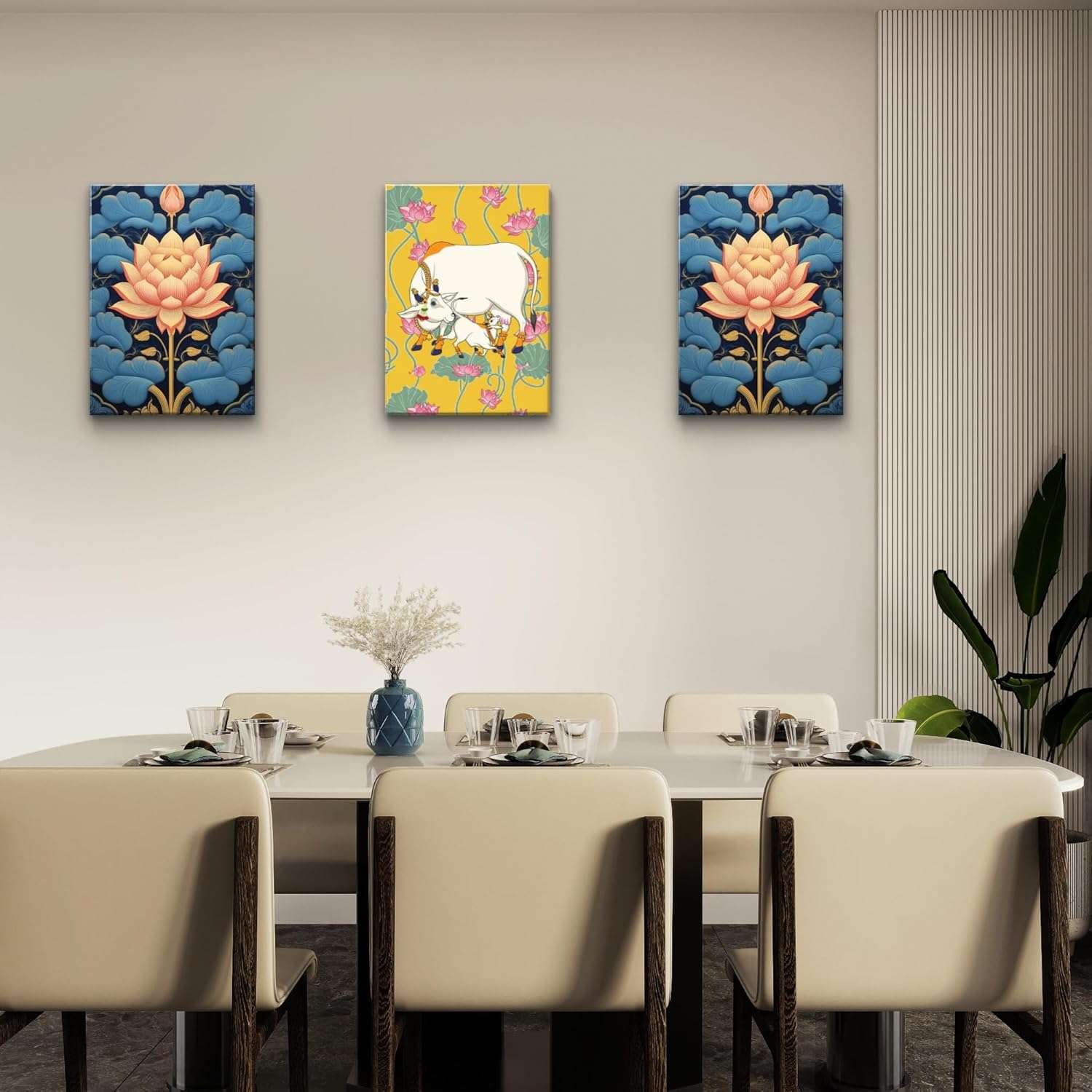 Handmade Pichwai Wall Painting | Traditional Indian Art | Mimily Shop - Image 3