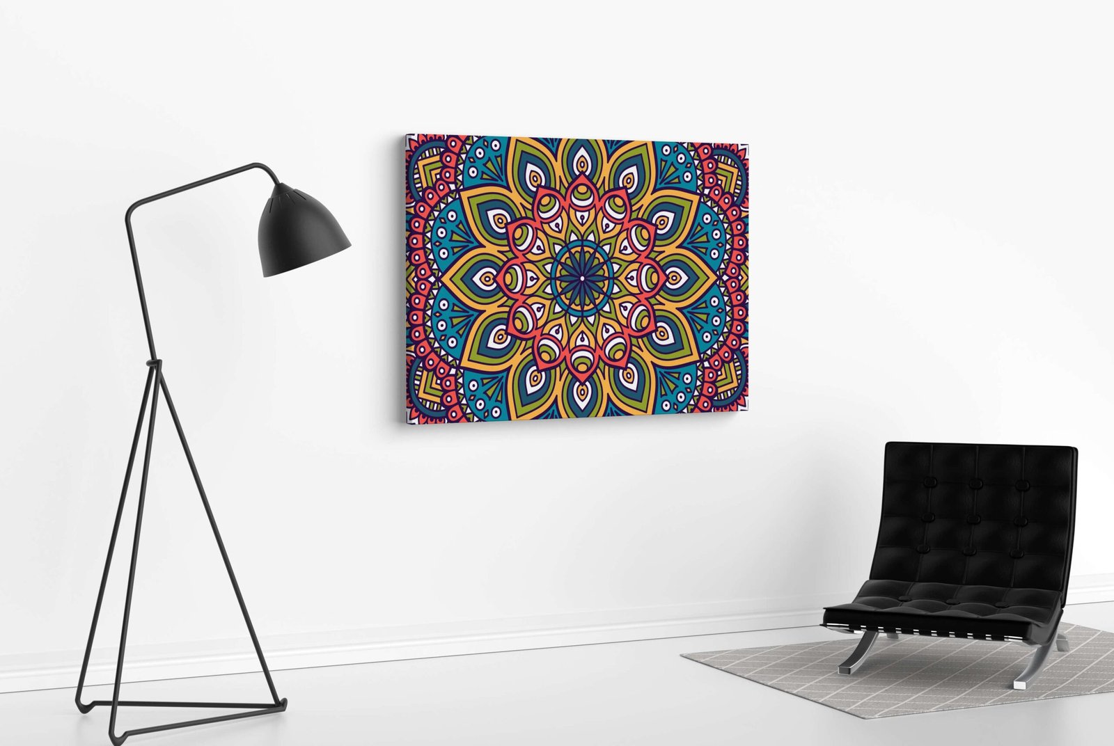 Indian Art Framed Canvas Wall Art | Home Decor Gift | Mimily Shop - Image 4