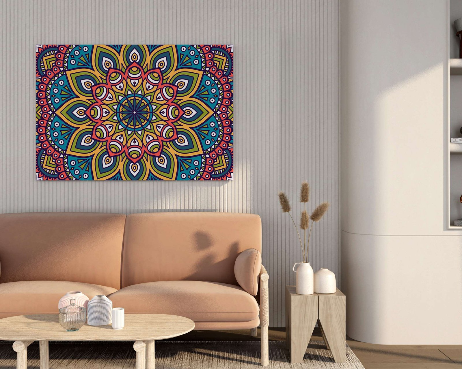 Indian Art Framed Canvas Wall Art | Home Decor Gift | Mimily Shop