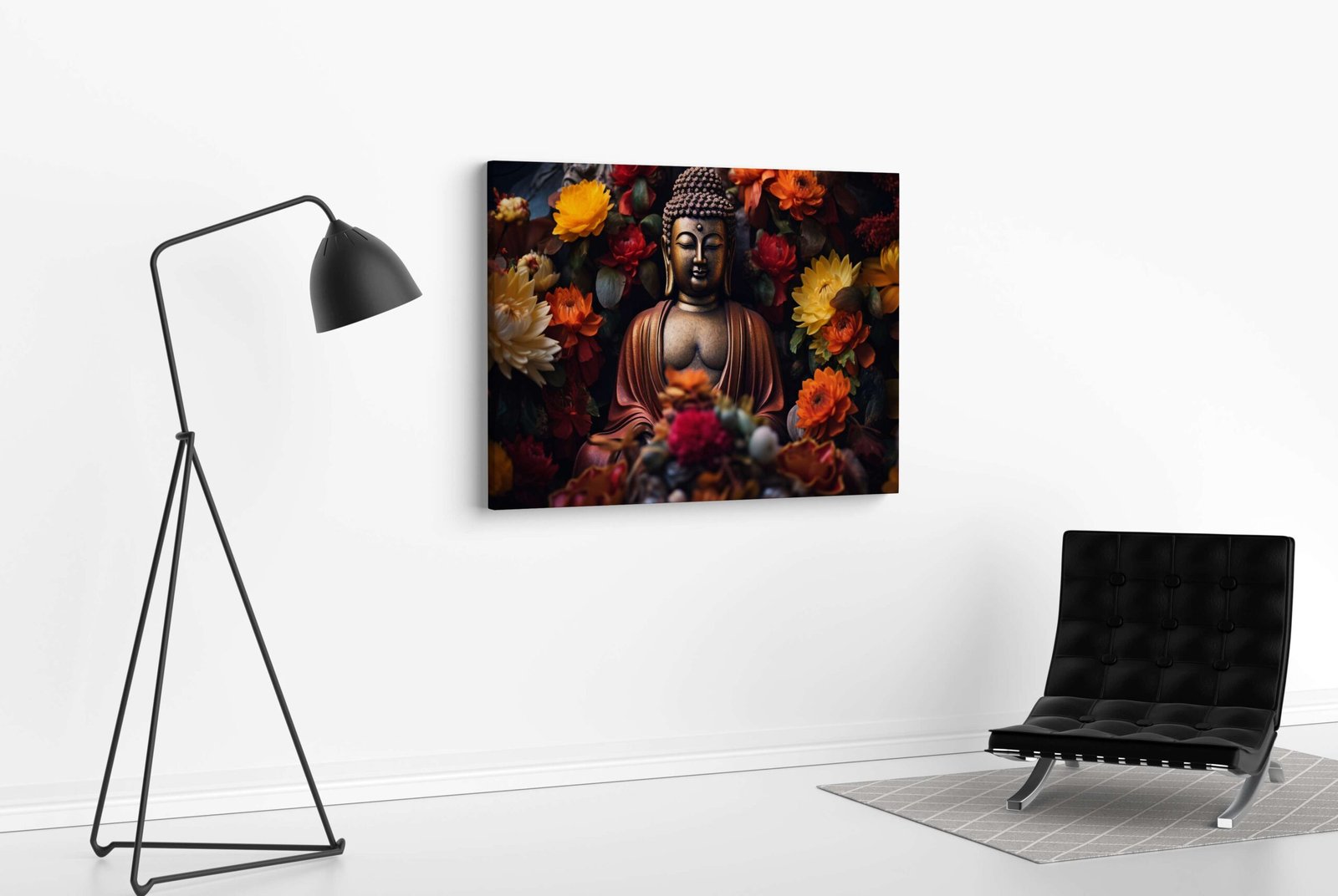 Indian Art Framed Canvas Wall Art | Home Decor Gift | Mimily Shop - Image 3