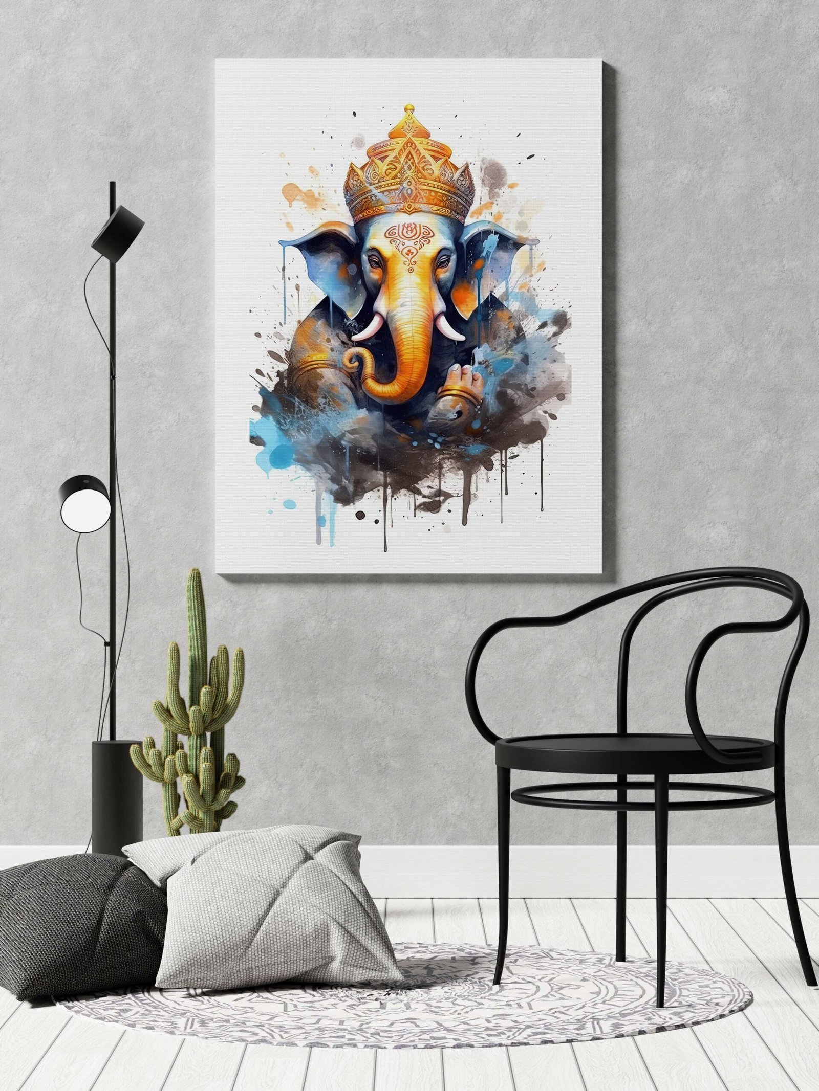 Indian Art Framed Canvas Wall Art | Home Decor Gift | Mimily Shop
