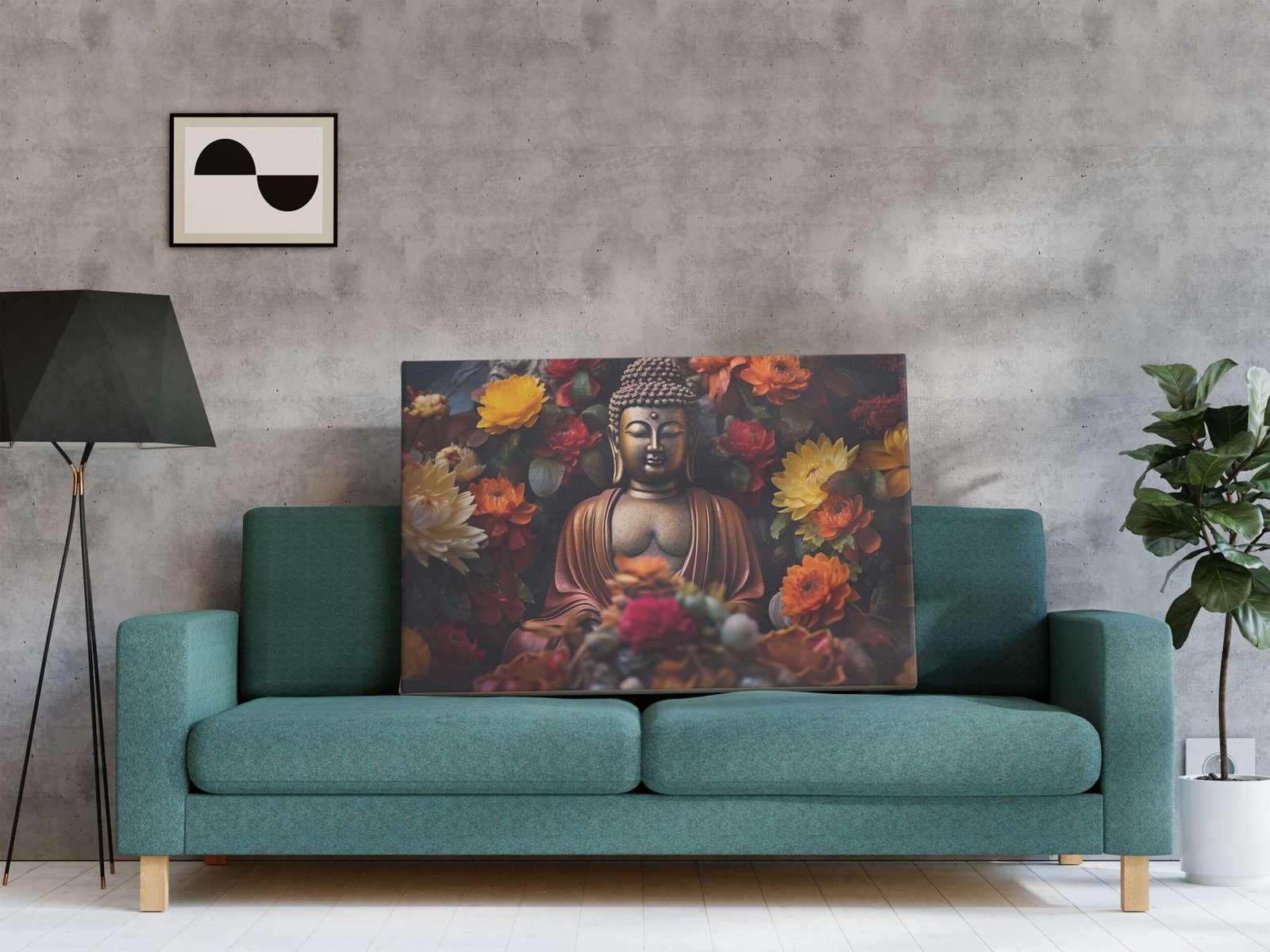 Indian Art Framed Canvas Wall Art | Home Decor Gift | Mimily Shop - Image 4