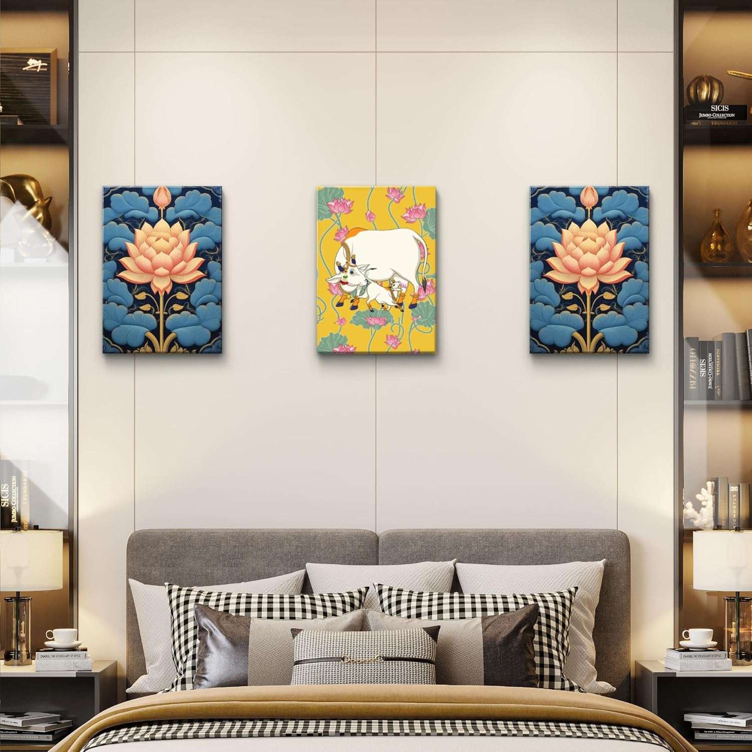 Handmade Pichwai Wall Painting | Traditional Indian Art | Mimily Shop - Image 5