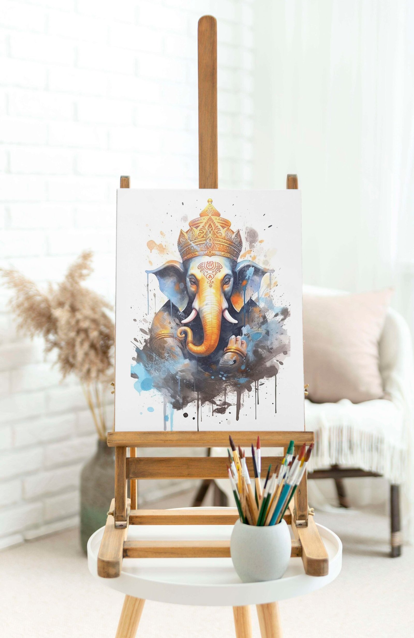 Indian Art Framed Canvas Wall Art | Home Decor Gift | Mimily Shop - Image 2