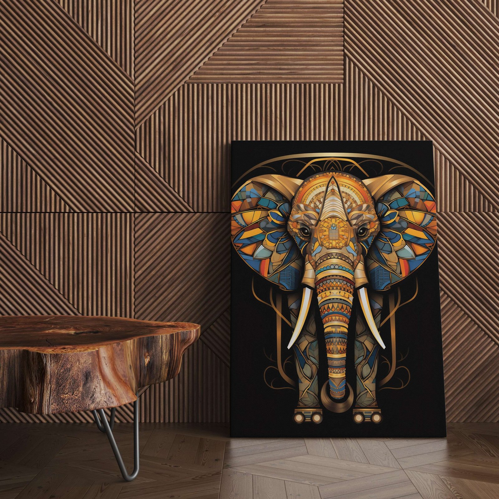 Indian Art Framed Canvas Wall Art | Home Decor Gift | Mimily Shop - Image 2