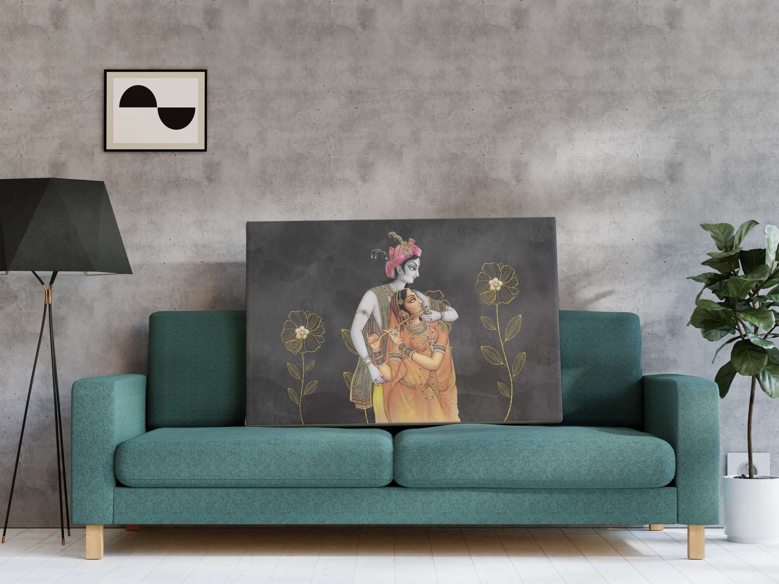 Indian Art Canvas Wall Art | Home Decor Gift | Mimily Shop - Image 3
