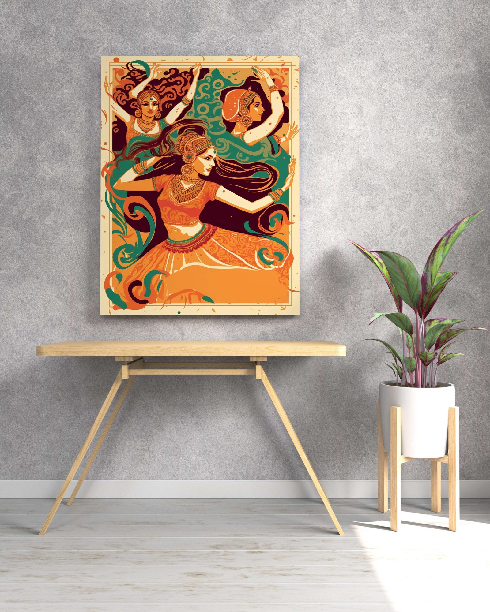 Indian Art Canvas Wall Art | Home Decor Gift | Mimily Shop