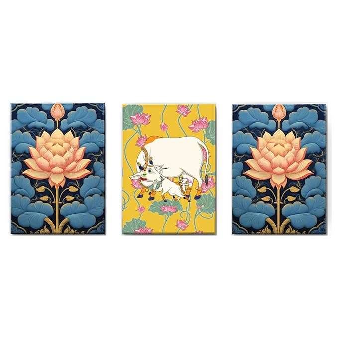 Handmade Pichwai Wall Painting | Traditional Indian Art | Mimily Shop - Image 6