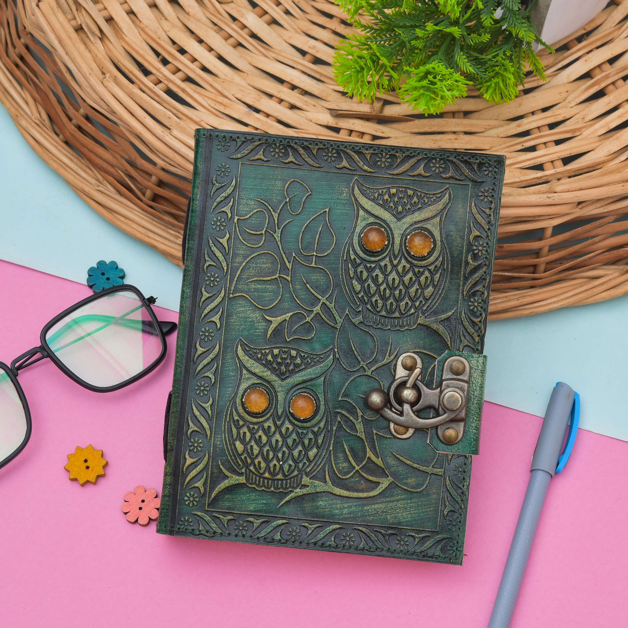 Handcrafted Genuine Leather Diary | Journal & Notebook | Mimily Shop