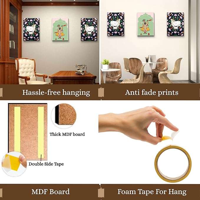Handmade Pichwai Wall Painting | Traditional Indian Art | Mimily Shop - Image 5