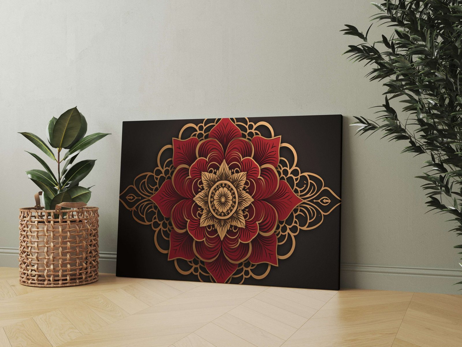 Indian Art Canvas Wall Art | Home Decor Gift | Mimily Shop - Image 3