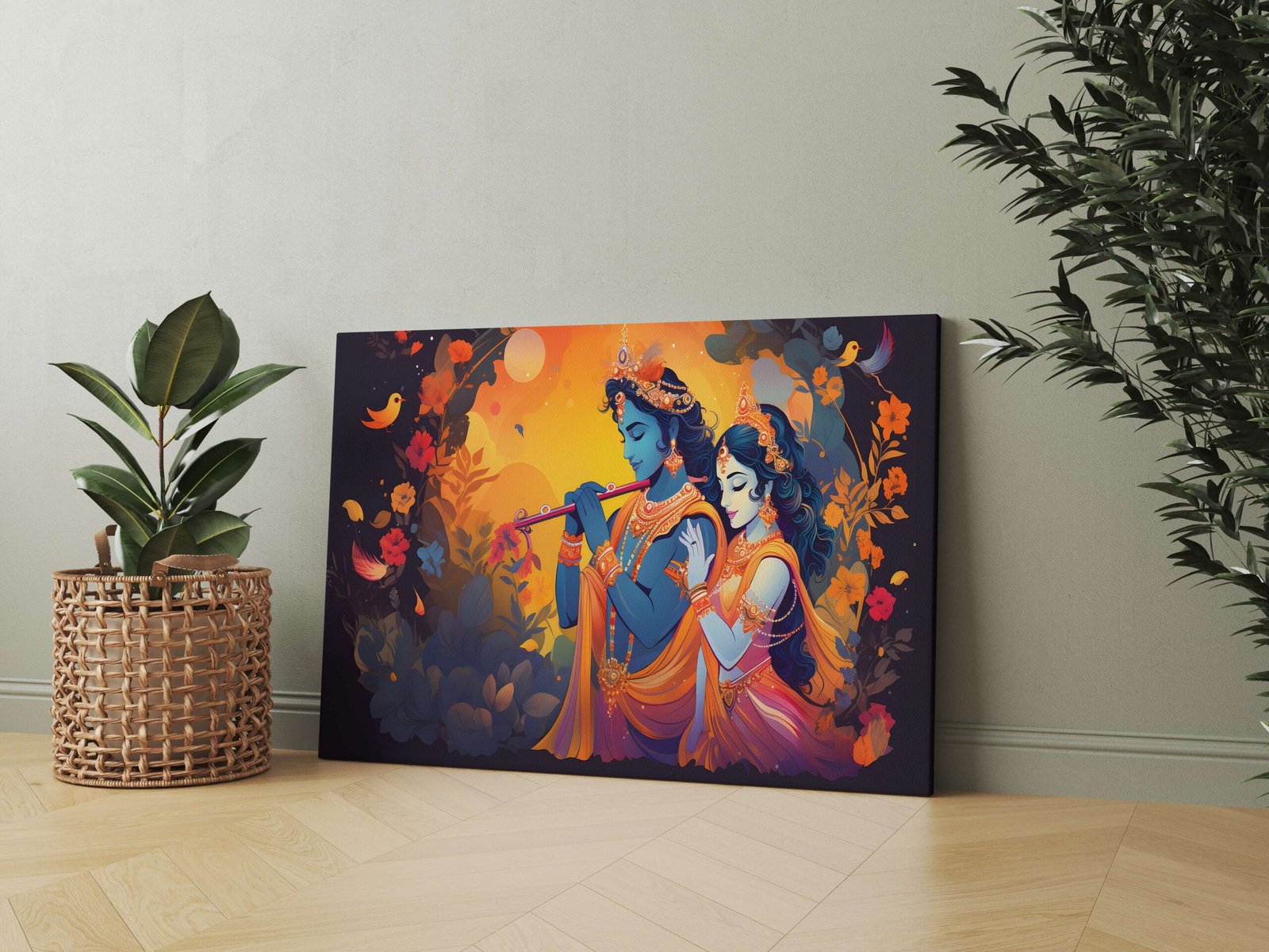 Indian Art Canvas Wall Art | Home Decor Gift | Mimily Shop - Image 3
