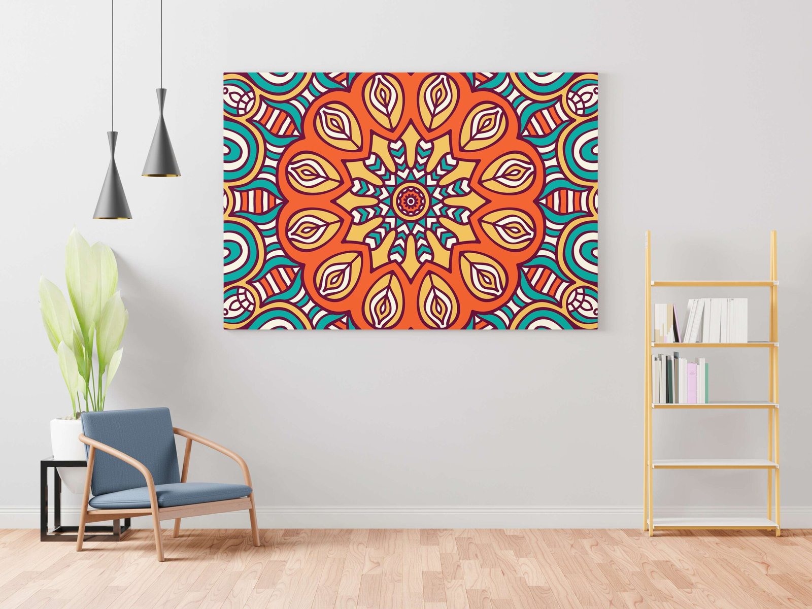 Indian Art Canvas Wall Art | Home Decor Gift | Mimily Shop - Image 4