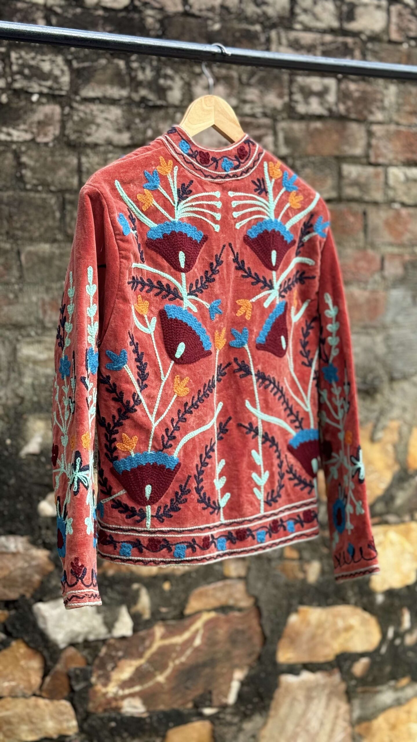 Handembroidered Velvet Jacket | Boho Home Decor | Mimily Shop