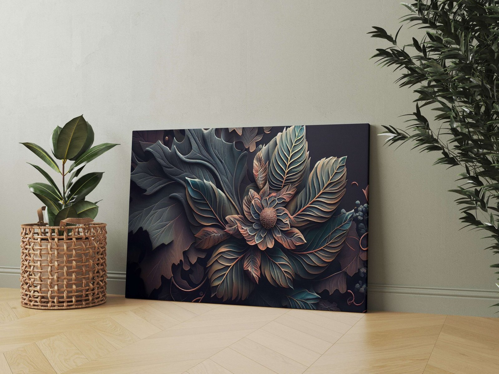Indian Art Canvas Wall Art | Home Decor Gift | Mimily Shop - Image 2