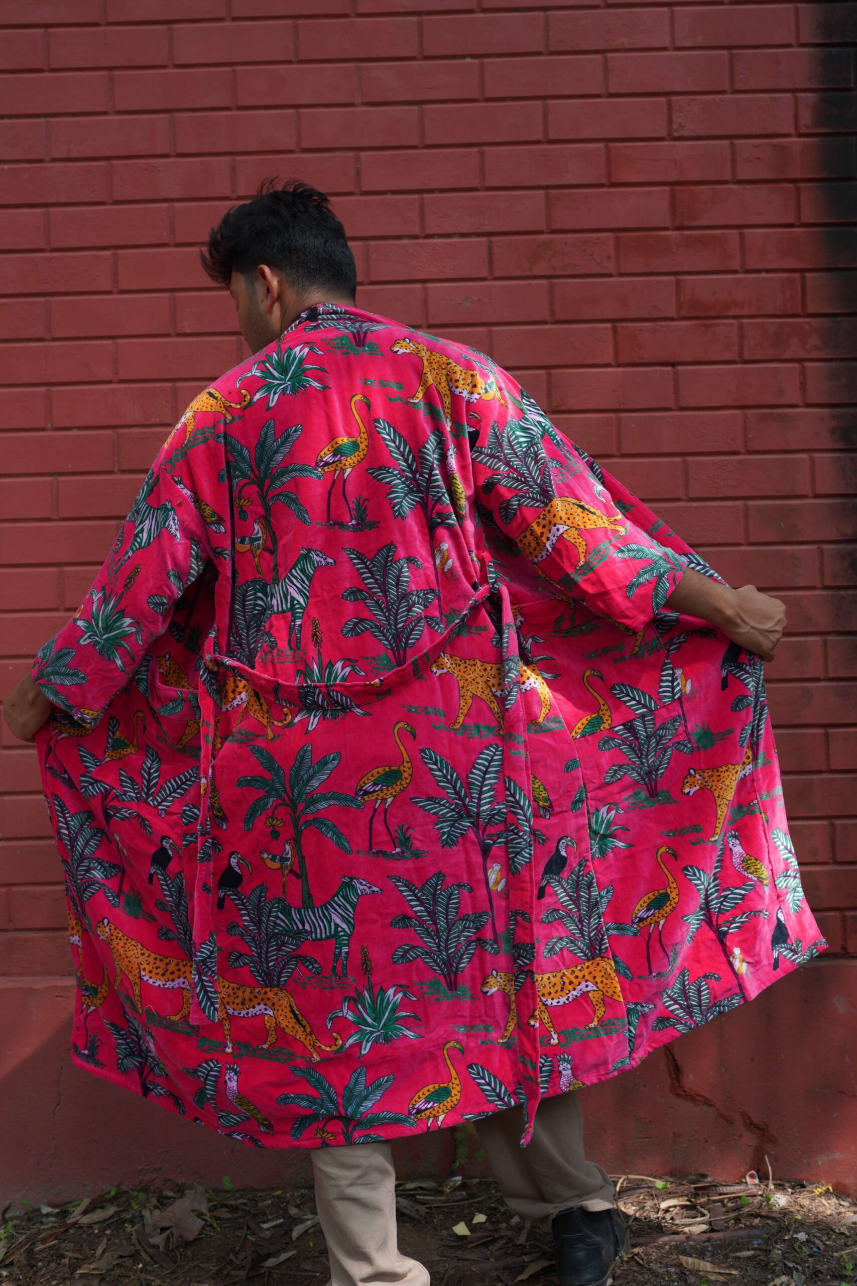 Handembroidered Velvet Jacket | Boho Home Decor | Mimily Shop - Image 6